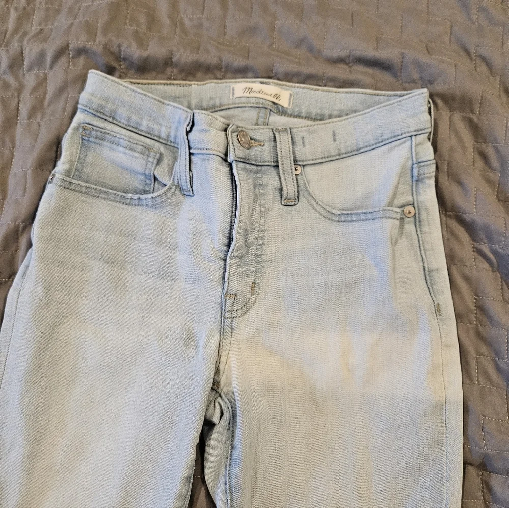 Madewell Petite 9" Mid-Rise Skinny Jeans Size 25 - Picture 3 of 9